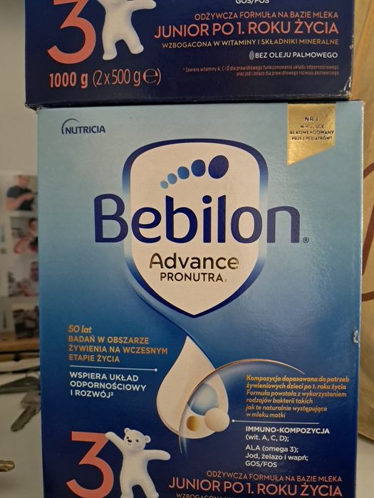 Sprzedam 2kg mleka bebilon Advance opak. 1000g