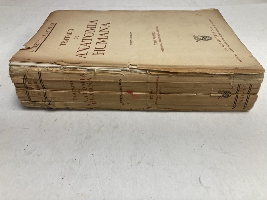 2 Livros antigos Tratado de Anatomia Humana, L. Testut