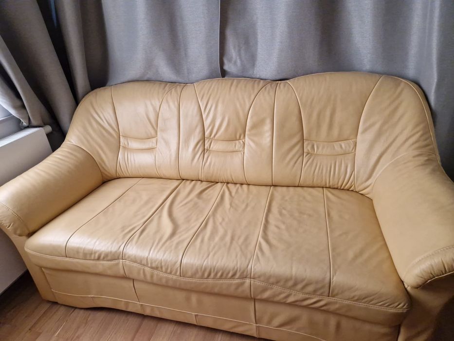 Sofa rozkładana i dwa fotele