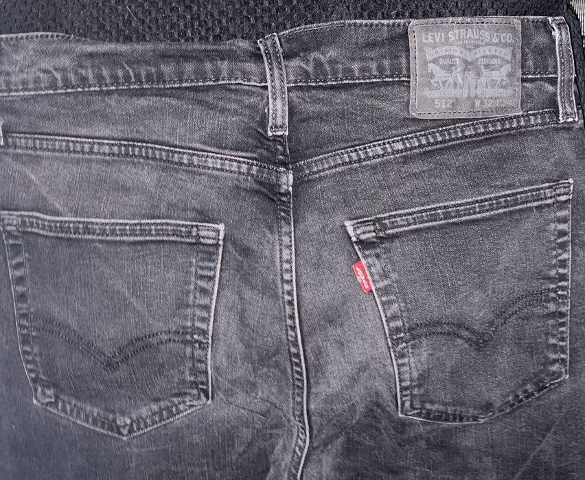 Spodnie Jeansowe Męskie Levi’s 512 W32 x L34 Stan Idealny Czarny