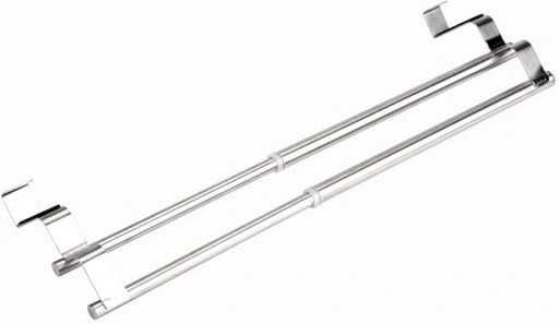 Wieszak na ręczniki teleskopowy bez wiercenia półka na szybe