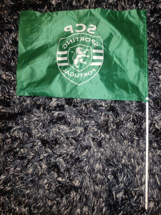 Bandeira Sporting Clube de Portugal tecido 70 x 50 cm