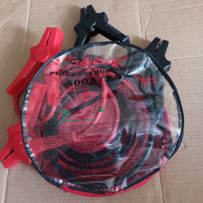 Kable przewody rozruchowe 400 A 2,5 m