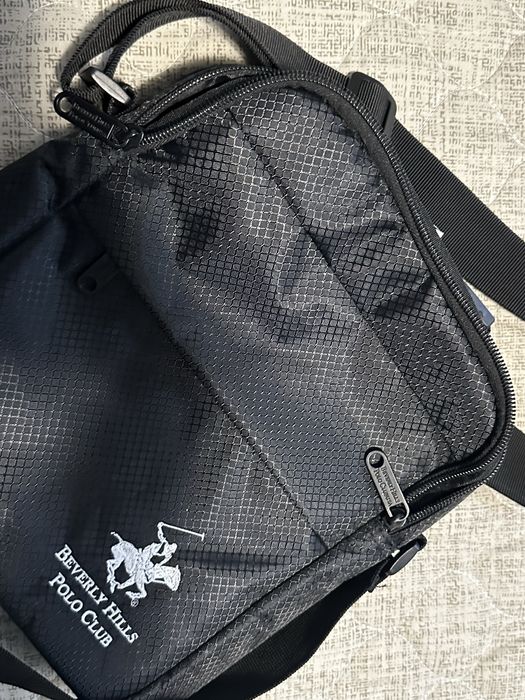 Чорна Сумка POLO через плеча