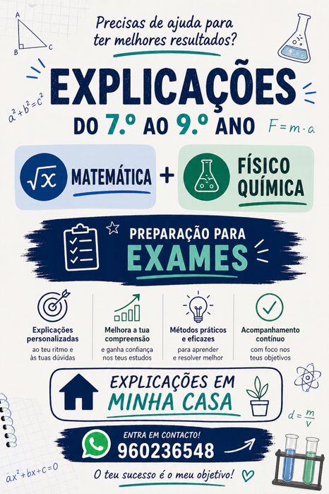 Explicações Matemática e Fisíco-Química
