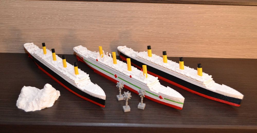 RMS Titanic + HMHS Britannic + RMS Olympic - Druk 3D
