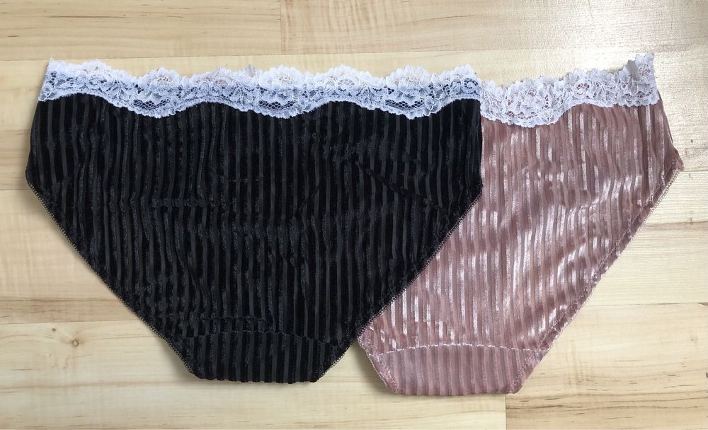 Dwie pary majtek (czarne i różowe) Wonita L/XL