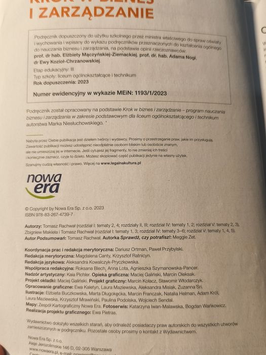 Krok w biznes i zarządzanie 1