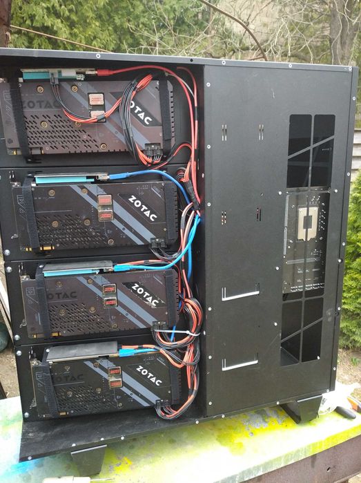 Майнинг ферма 8*1080ti в корпусе