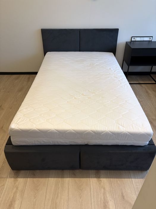 Łóżko 120x200 tapicerowane  AMBER z materacem
