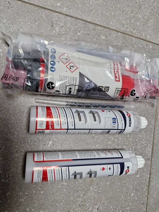 Klej do klejenia kotew hilti i förch