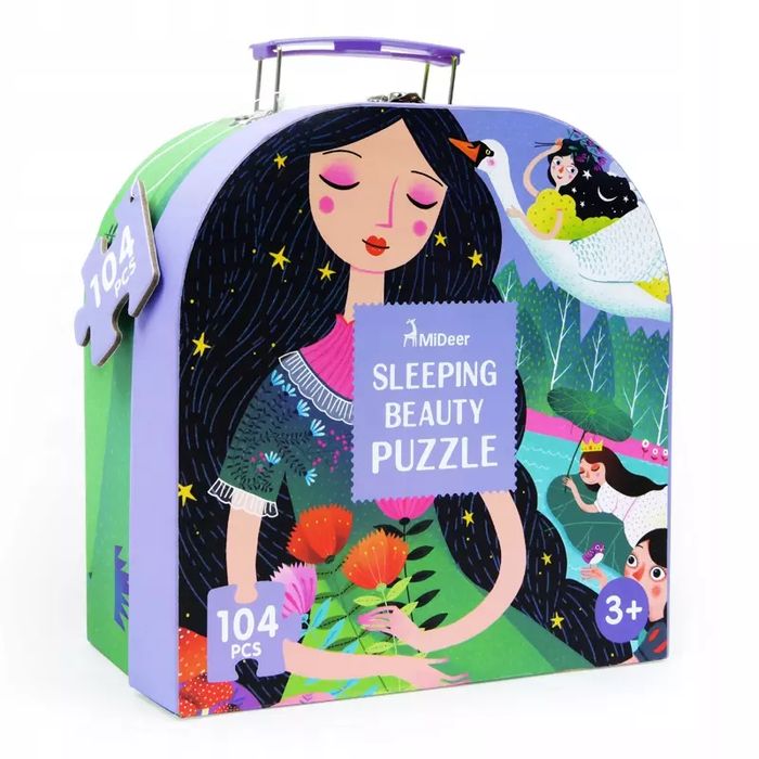 Mideer puzzle w walizce ŚPIĄCA KRÓLEWNA 3+ 104. Mideer