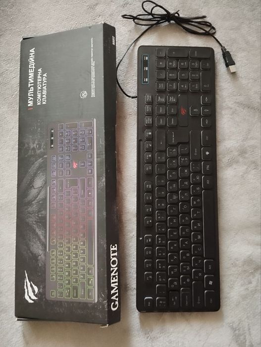 Мультимедийная клавиатура с подсветкой GAMENOTE