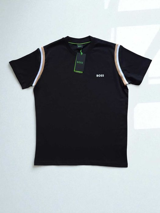 Hugo Boss 100% Bawełna L XL XXL 3XL Czarny Męski T-shirt