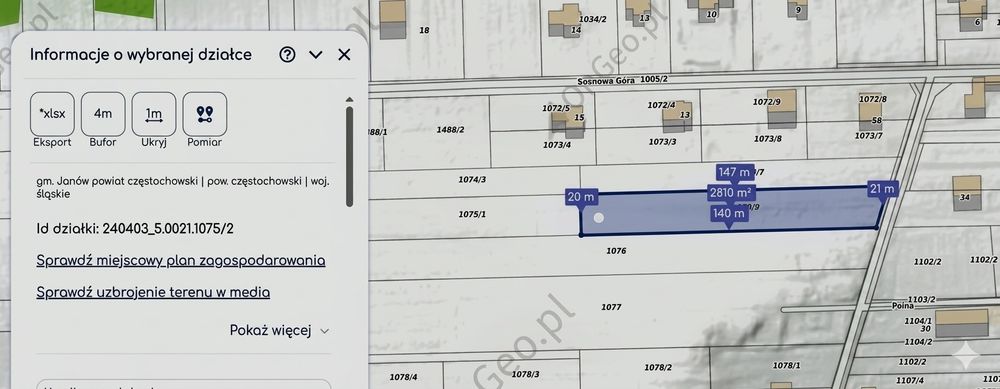 Na sprzedaż działka budowlana - Złoty Potok, bez pośredników - Widok 3
