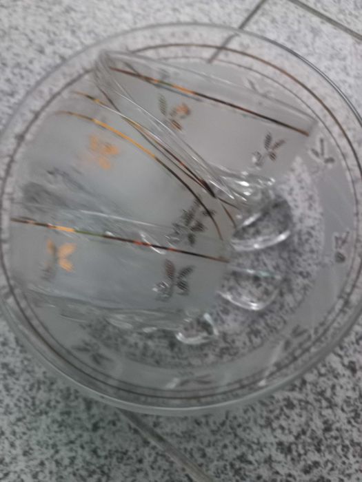 Conjunto de taças de sobremesa.