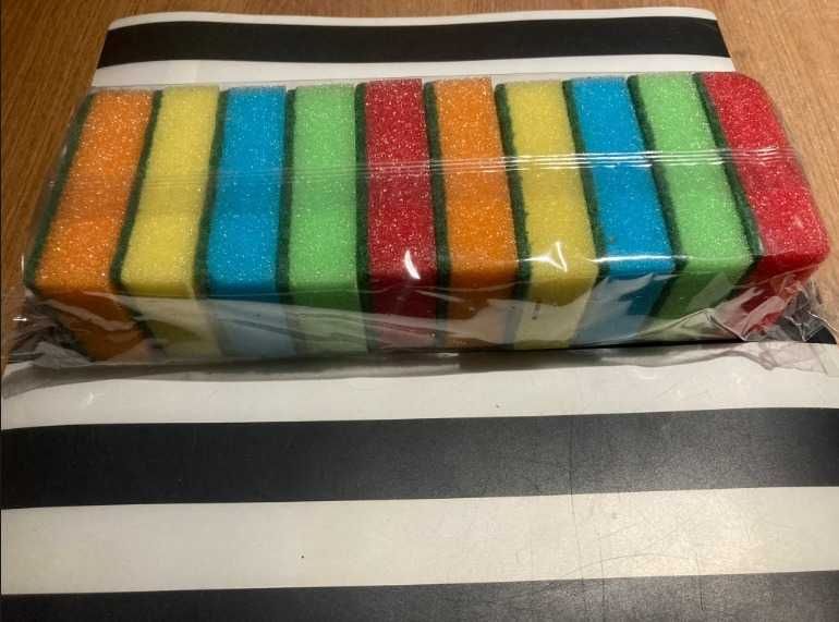 Zmywak kuchenny gąbka do mycia naczyń 10 sztuk