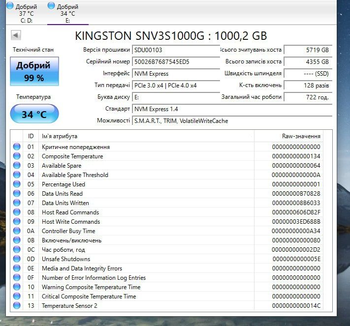 M.2 Kingston 1TB