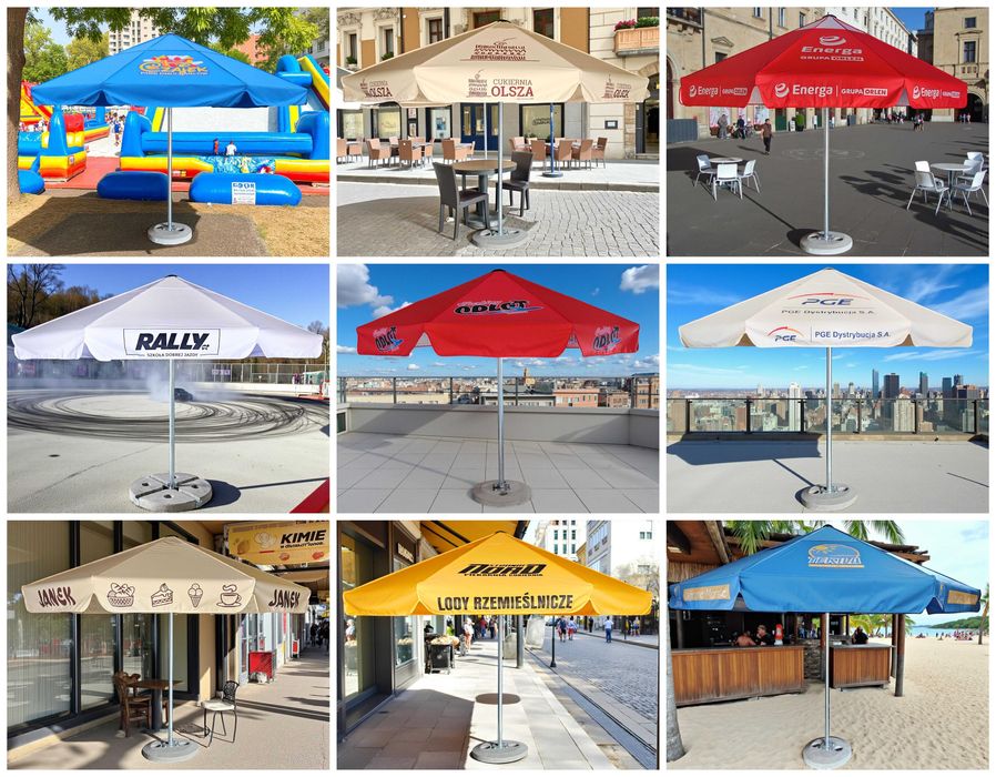 Parasol Ogrodowy Duży 3m 3,5m 4m 4,5m POLSKI PRODUCENT MOCNY 100KG