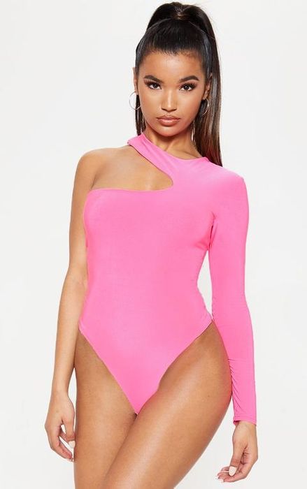 Nasty Gal 32 Xxs Body One Shoulder Neon N15375