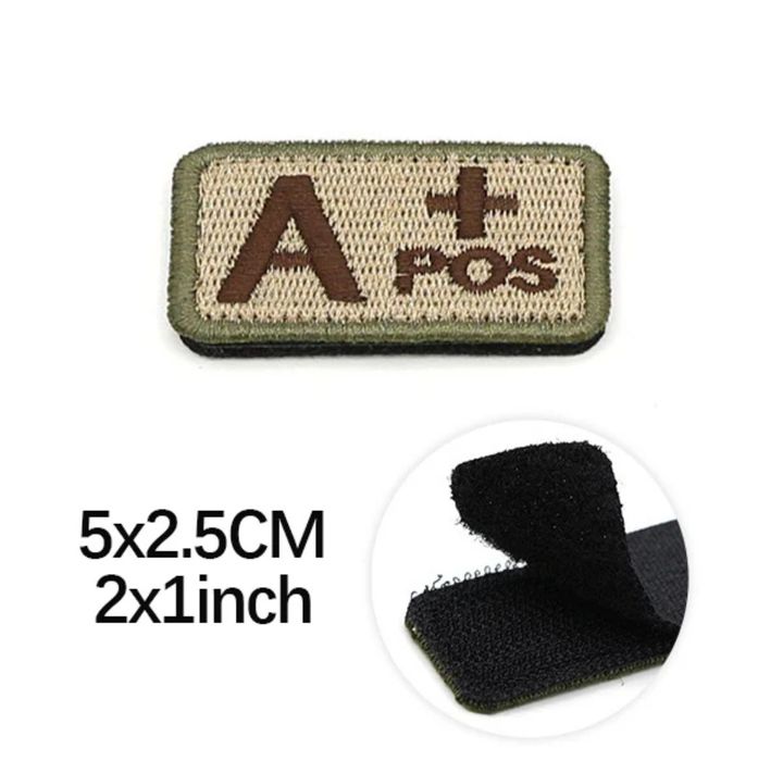 Patch Velcro Grupo Sanguíneo