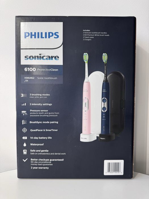 Набір зубних щіток PHILIPS Sonicare ProtectiveClean 6100 HX6462/71
