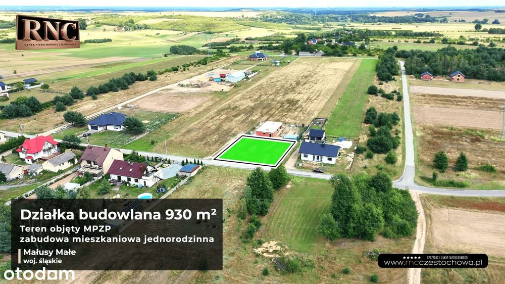 OKAZJA | Działka 930 m² pod budowę domu | MPZP | Spokojna okolica