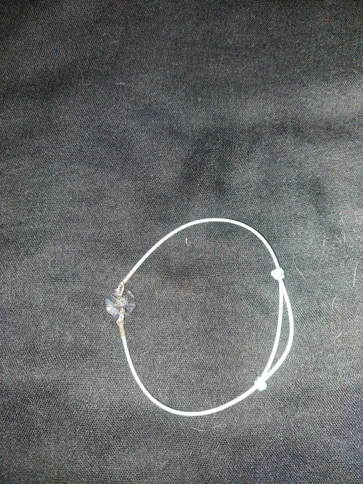 Bransoletka Giorre sznurkowa z kryształem Sworovskiego Kolor mietowy