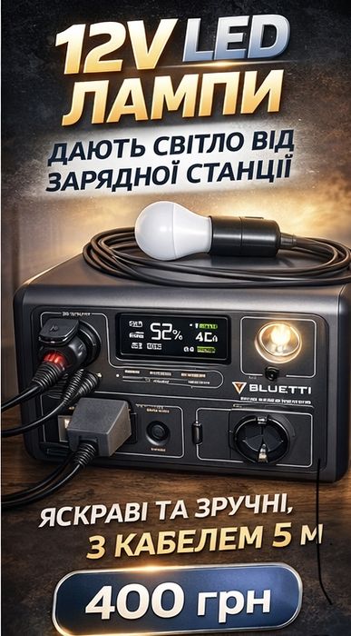 Лампочка для зарядних станцій, автомобільний світильник