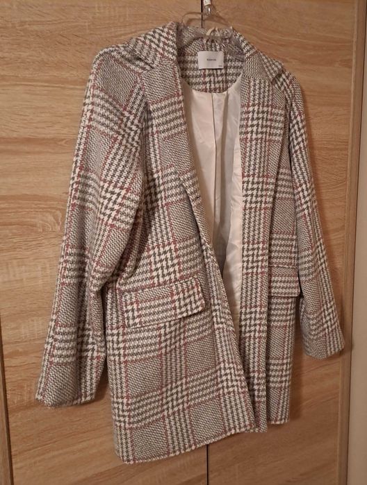 Płaszcz dziewczęcy w kratę / rozmiar 164 cm Reserved