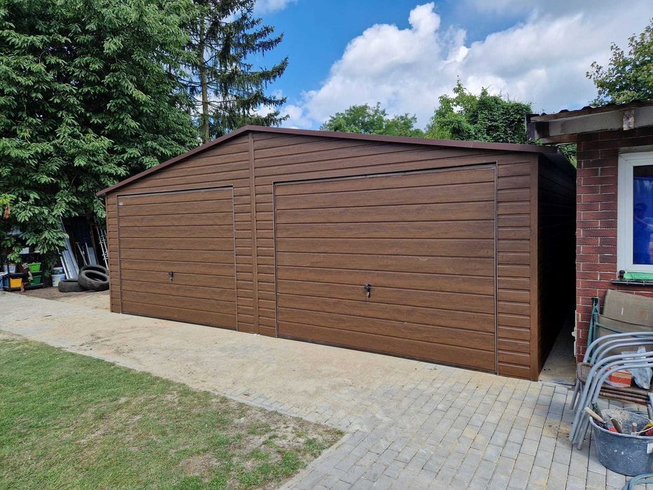 Garaż Premium Blaszak 4m na 5 m Garaż blaszany Garaże blaszane 4x5 4x6 4x7 5x5 5x6 5x7 - Producent !!!