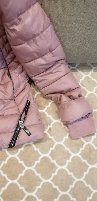 Kurtka zimowa pudrowy róż