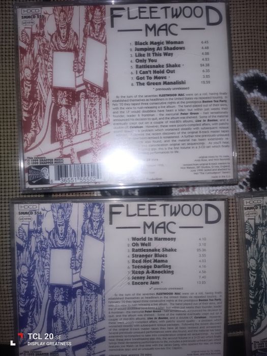Płyty CD fleetwood mac.