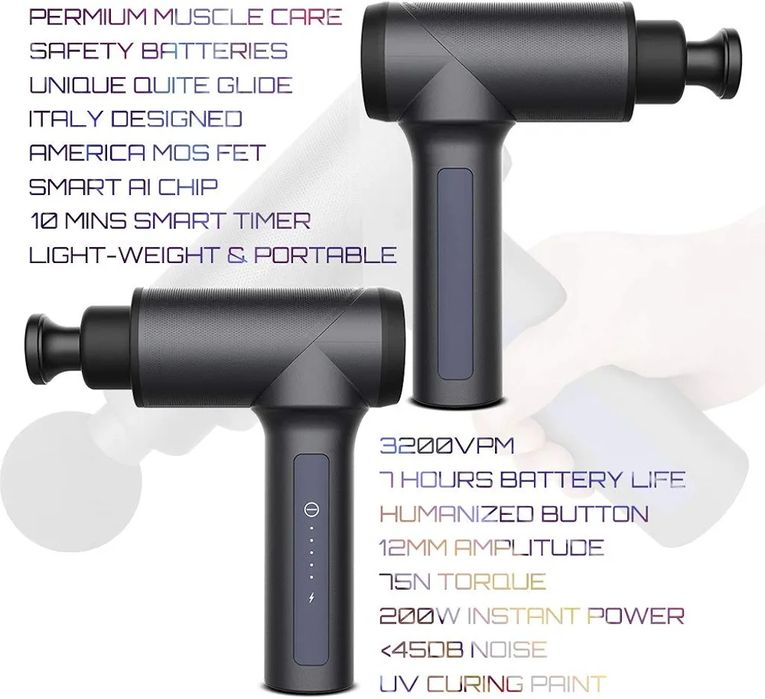 Massageador de Percussão Premium, M30 - MUTTUS - Nova Selada