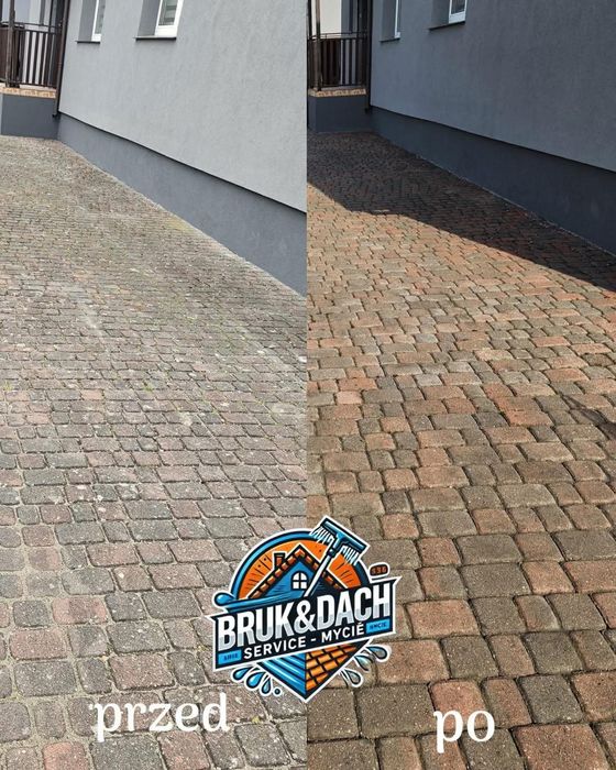 Mycie kostki brukowej I elewacji
