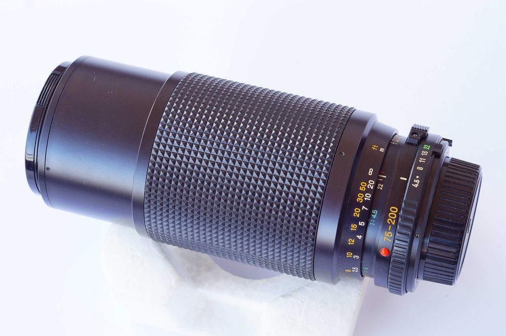 Minolta MD Zoom 75-200 /4.5 piękna do NEX FX MFT
