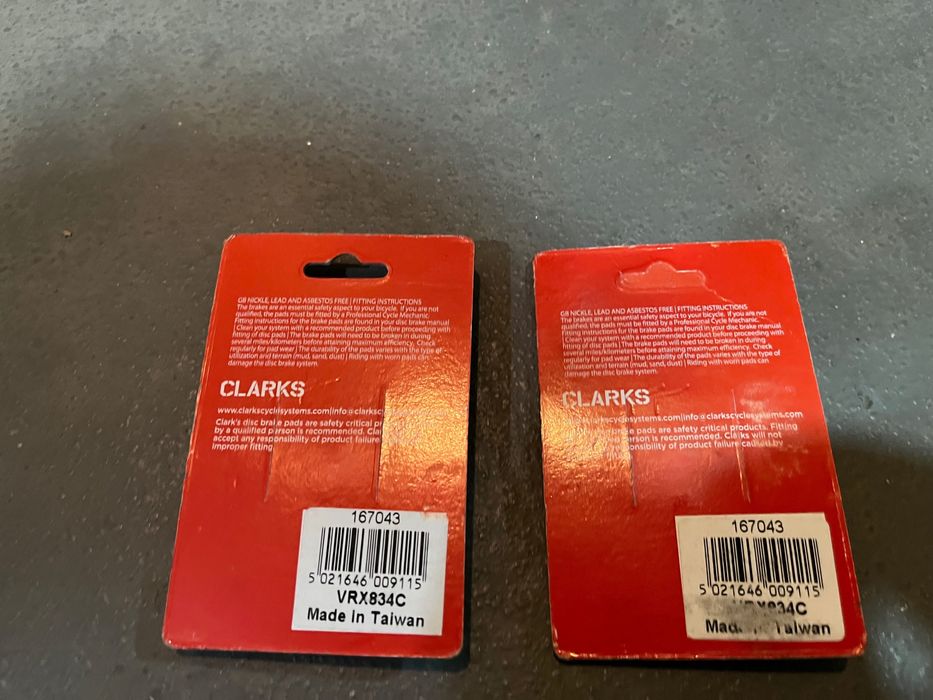 Гальмівні колодки CLARKS VRX834C для AVID CODE
