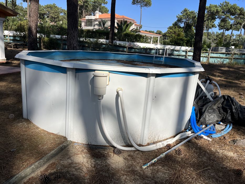 Piscina amovível 6mx3m com bomba e filtro astral