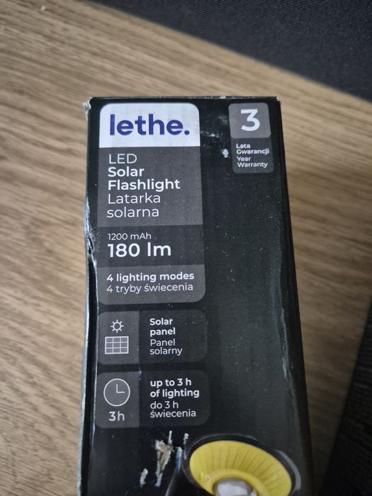 Latarki solarne lethe 2 sztuki nowe