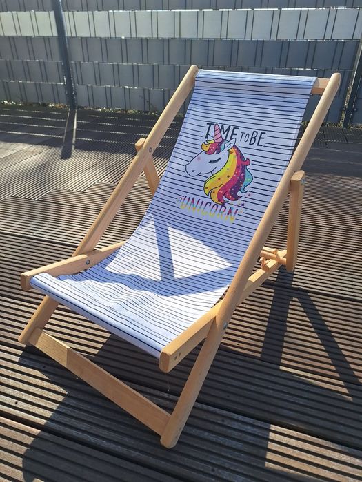 Leżak drewniany dziecięcy