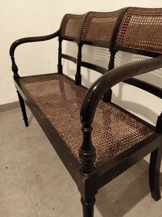 Canapé vintage palhinha