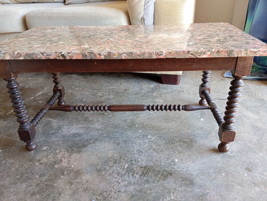 Mesa de apoio rústica