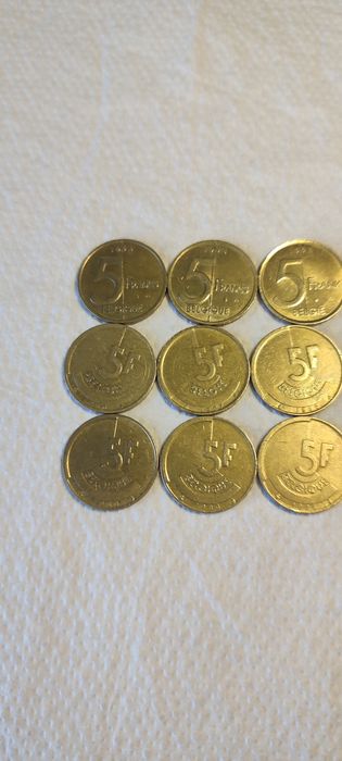 5 franków belgijskich moneta !