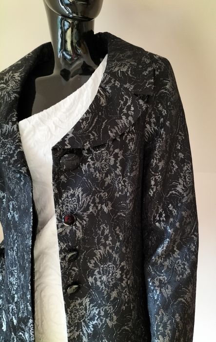 Dunnes elegancki żakardowy płaszcz