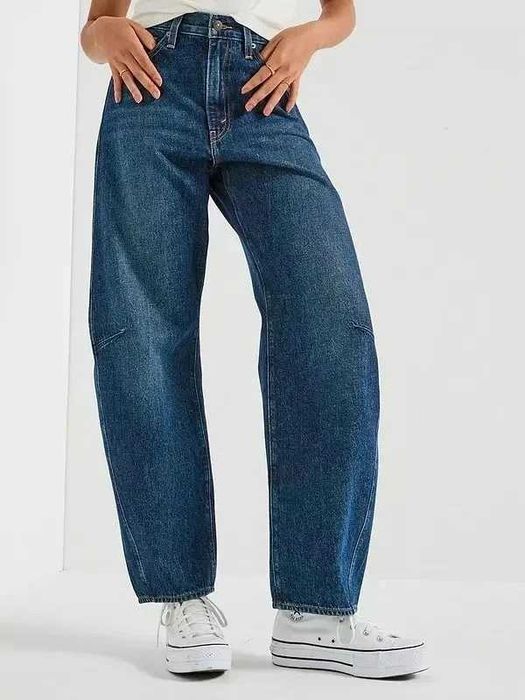 spodnie nowe granatowe levis barrel cinch