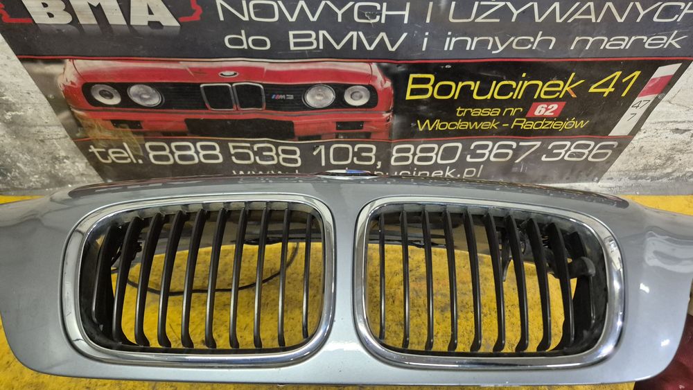 BMW E46 Compact Maska Pokrywka Silnika Silber Grau Metalic