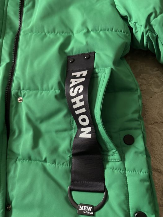 Зимова дитяча подовжена куртка пальто на дівчинку 140-164