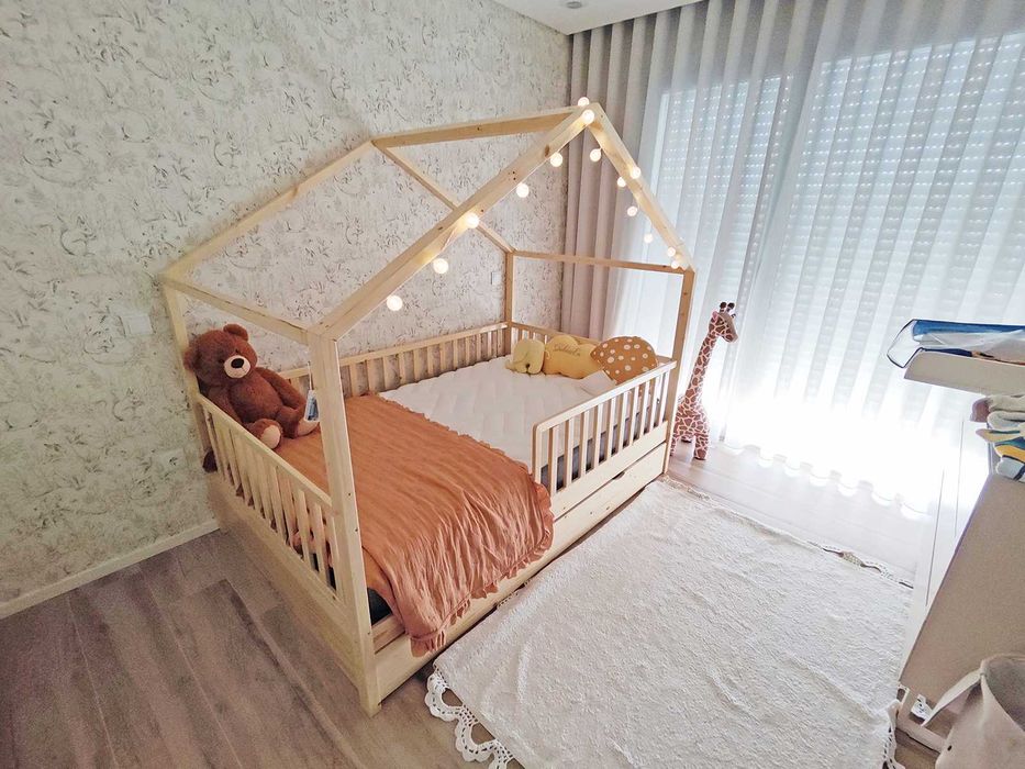 Cama Casinha X para Criança (Montessori)