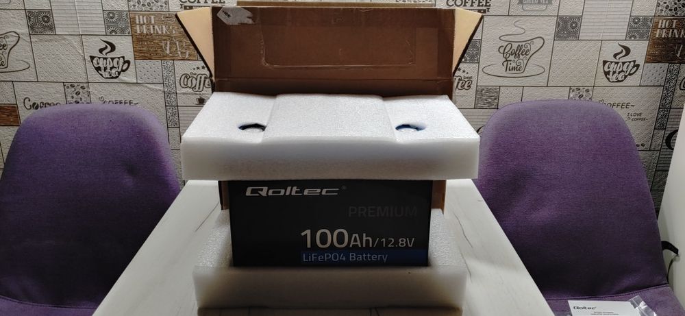 Аккумулятор Qoltec LiFePO4 12.8V 100Ah BMS. Нові. В наявності.