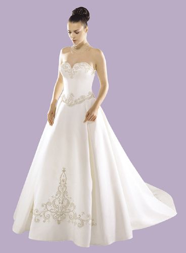 Suknia ślubna Benjamin Roberts 36-38 gorset haftowana haft biała perły